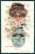 Artist Signed Philip Boileau Lady Reinthal Newman serie 214 cartolina XP9382 – fronte