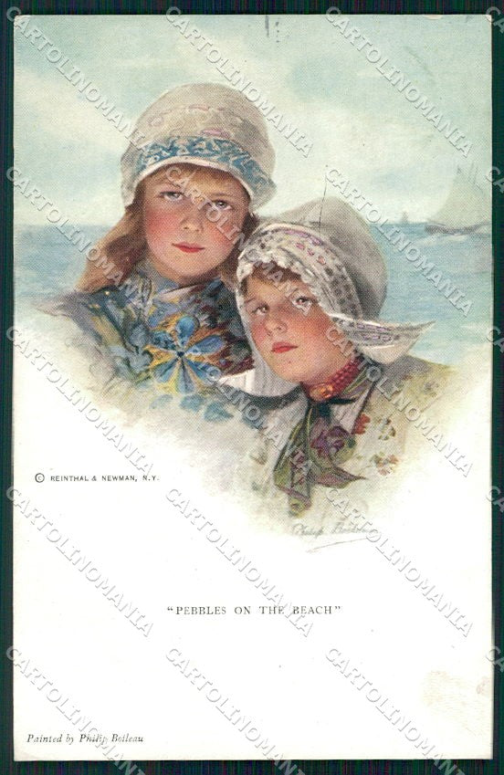 Artist Signed Philip Boileau Lady Reinthal Newman serie 756 cartolina XP9383 – fronte