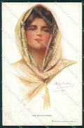 Artist Signed Philip Boileau Lady Reinthal Newman serie 206 cartolina XP9384 – fronte