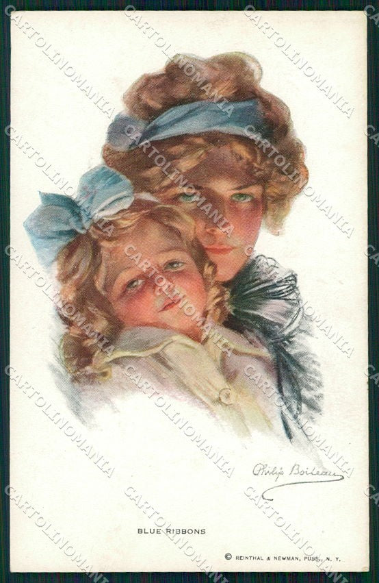 Artist Signed Philip Boileau Lady Reinthal Newman serie 294 cartolina XP9386 – fronte