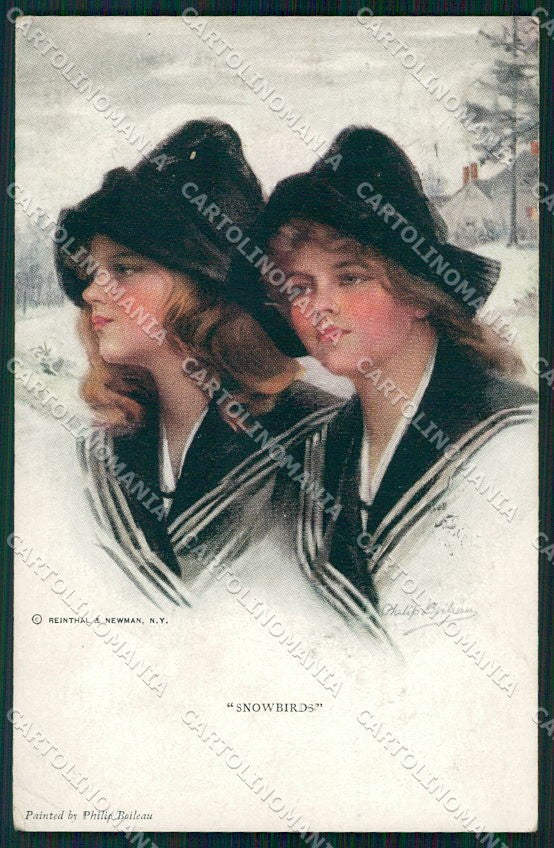 Artist Signed Philip Boileau Lady Reinthal Newman serie 757 cartolina XP9388 – fronte