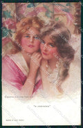 Artist Signed Boileau Lady Reinthal Newman serie 760 PIEGHINE cartolina XP9397 – fronte