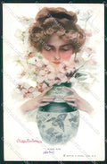 Artist Signed Philip Boileau Lady Reinthal Newman serie 214 cartolina XP9398 – fronte