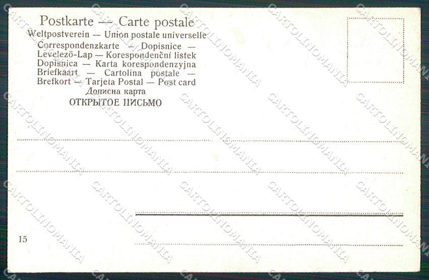 Artist Signed Dutch Children cartolina XP9415 – retro
