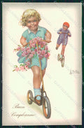 Artist Signed Collino Children cartolina XP9426 – fronte