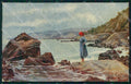 Artist Signed Collino Landscape and Lady Relief cartolina XP9452 – fronte