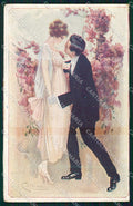 Artist Signed Collino Romantic Couple serie 1168 cartolina XP9464 – fronte