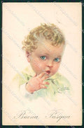 Artist Signed Collino Little Boy cartolina XP9474 – fronte