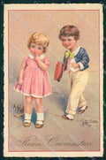 Artist Signed Collino Children cartolina XP9485 – fronte