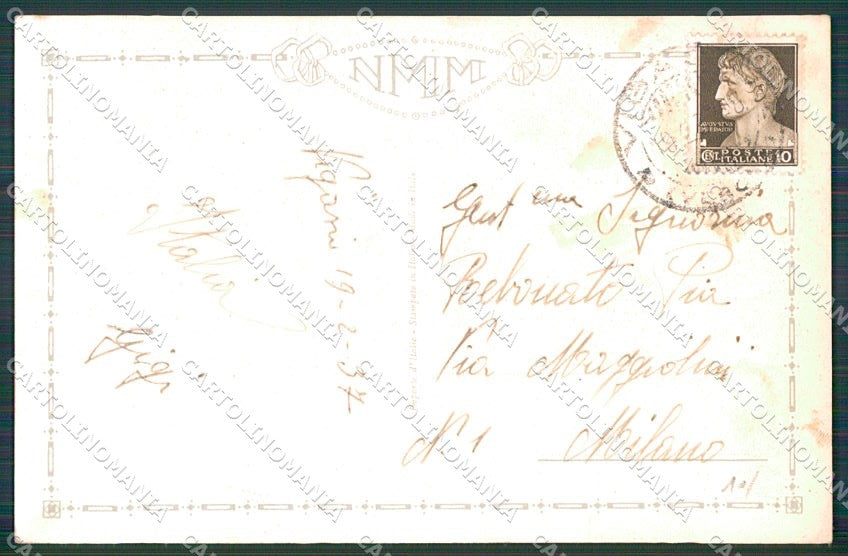 Artist Signed Collino Children cartolina XP9492 – retro