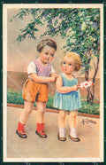 Artist Signed Collino Children cartolina XP9497 – fronte
