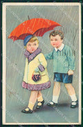 Artist Signed Collino Children PIEGA cartolina XP9500 – fronte