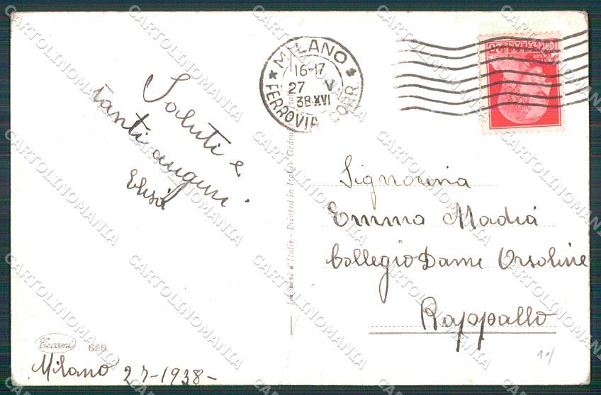 Artist Signed Collino Children PIEGA cartolina XP9500 – retro