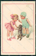 Artist Signed Collino Children cartolina XP9506 – fronte
