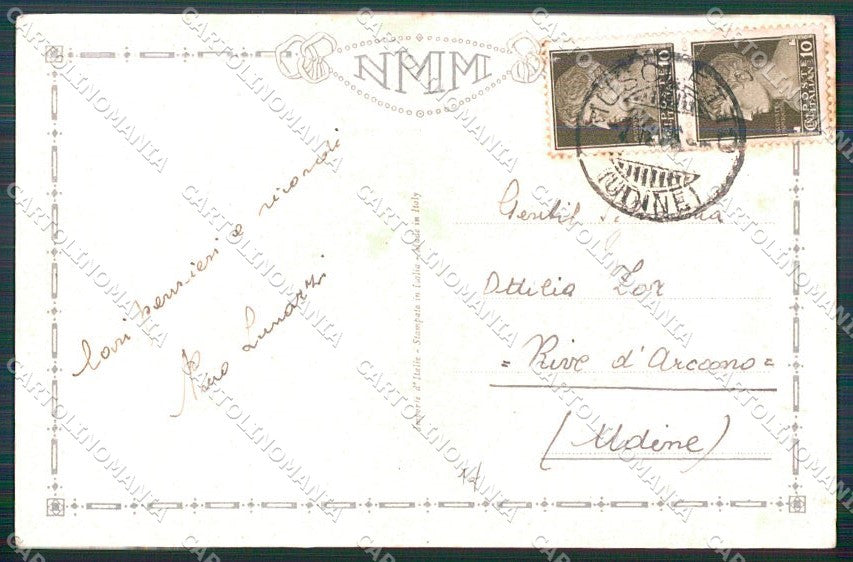 Artist Signed Collino Children cartolina XP9506 – retro
