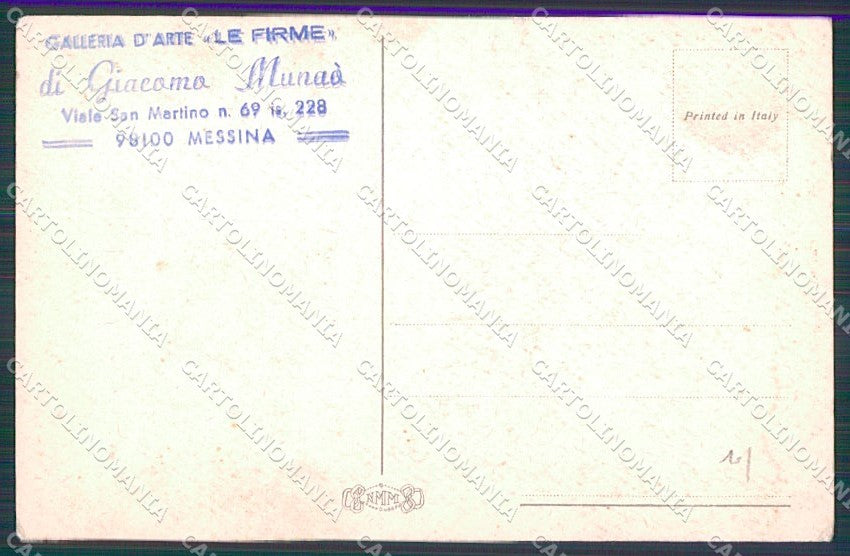 Artist Signed Collino Children cartolina XP9510 – retro