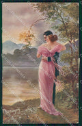 Artist Signed Montaguti Romantic Couple serie 302 cartolina XP9512 – fronte