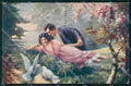 Artist Signed Montaguti Romantic Couple serie 305 PIEGHINA cartolina XP9525 – fronte