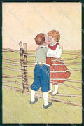 Artist Signed Children B K W I serie 599-2 cartolina XP9531 – fronte