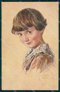 Artist Signed Maxim Trube Child serie 400-03 cartolina XP9536 – fronte