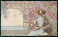 Artist Signed Romantic Couple serie 3199-5 cartolina XP9549 – fronte
