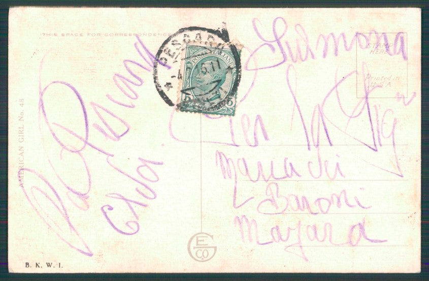 Artist Signed Pearle Fidler LeMunyan Glamour Lady serie 48 cartolina XP9591 – retro