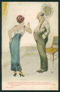 Artist Signed RG Comic Humor Couple cartolina XP9619 – fronte