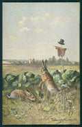 Artist Signed August Muller Hunt serie 844 cartolina XP9633 – fronte