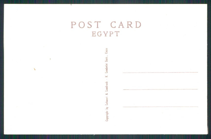 Artist Signed Egypt Thebes Tutankhamen cartolina XP9642 – retro