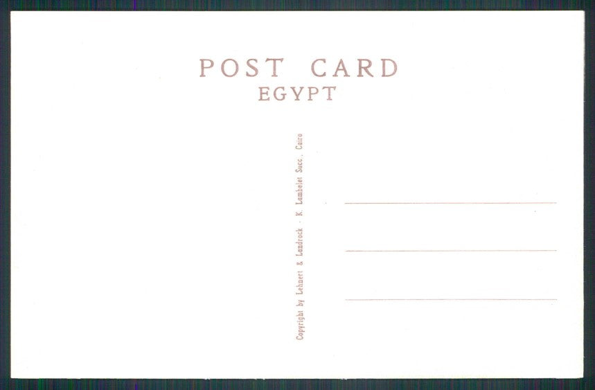 Artist Signed Egypt Thebes Pharaonic Boat cartolina XP9643 – retro