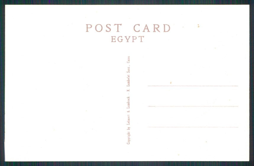 Artist Signed Egypt Pharaonic cartolina XP9644 – retro