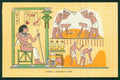 Artist Signed Egypt Thebes cartolina XP9646 – fronte