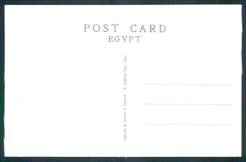 Artist Signed Egypt Thebes cartolina XP9646 – retro