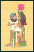 Artist Signed Egypt Pharaoh cartolina XP9648 – fronte