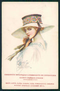 Artist Signed Law Ludson Lady Advertising Freres Paris cartolina XP9651 – fronte