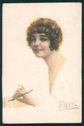 Artist Signed Villa Villani Glamour Fashion Lady serie 7602 cartolina XP9664 – fronte