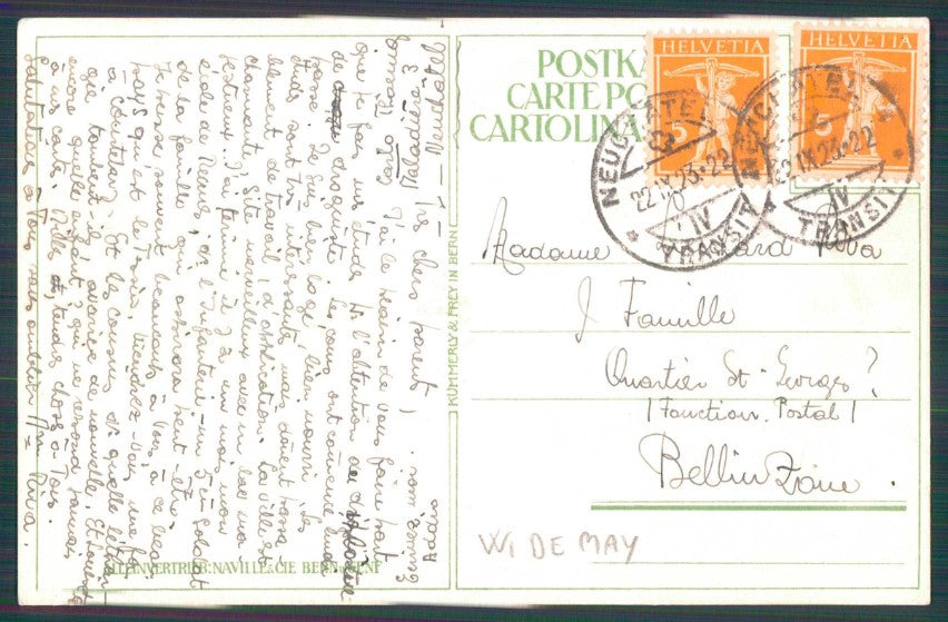 Artist Signed W. De May Lady and Soldier cartolina XP9778 – retro
