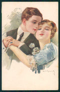 Artist Signed Simonetti Romantic Couple serie 236-6 cartolina XP9829 – fronte