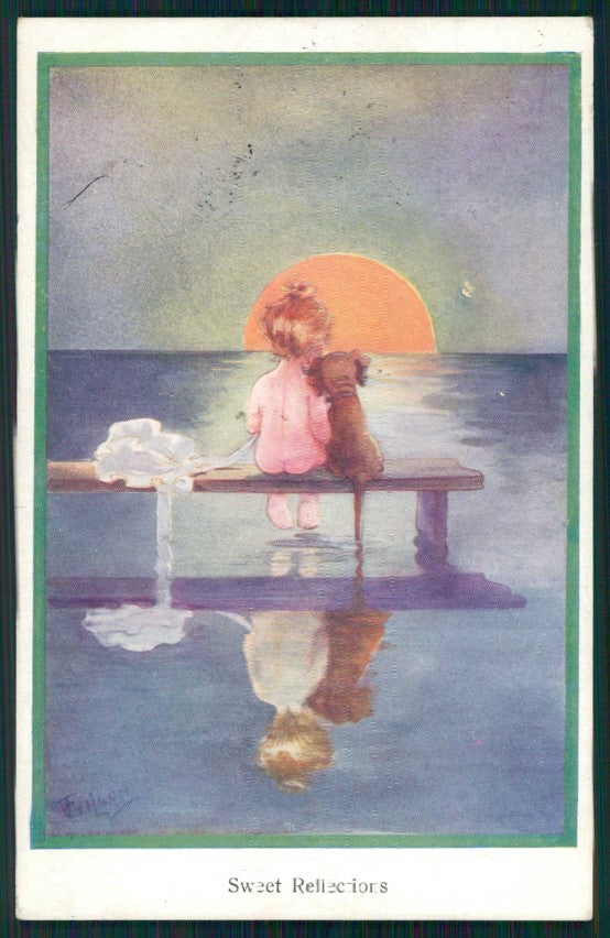 Artist Signed T. Gilson Gilr serie 51431 cartolina XP9855 – fronte