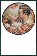 Artist Signed Gilbert Romantic Couple cartolina XP9860 – fronte