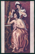 Artist Signed K. Gampeurieder Lady serie 1022 Louvre Paris cartolina XP9862 – fronte