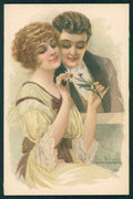 Artist Signed San Marco Romantic Couple serie 2023 cartolina XP9894 – fronte