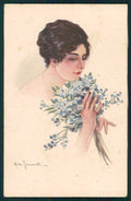 Artist Signed Simonetti Glamour Fashion Lady serie 294-3 cartolina XP9907 – fronte