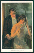 Artist Signed Alfred Dewey Romantic Couple Reinthal serie 457 cartolina XP9913 – fronte