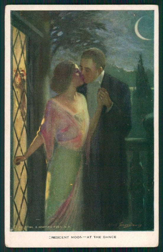 Artist Signed Alfred Dewey Romantic Couple Reinthal serie 462 cartolina XP9914 – fronte