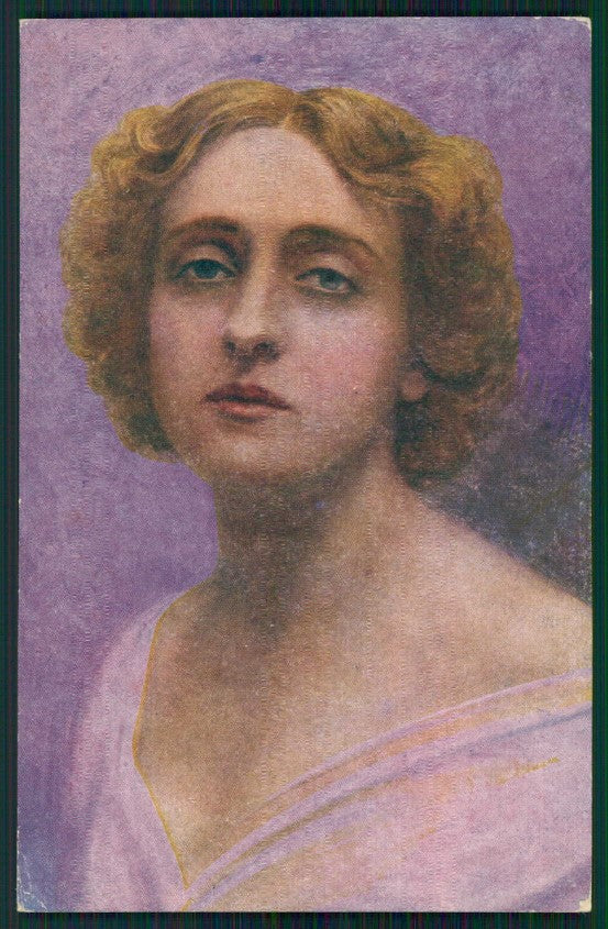 Artist Signed F. Spotti Actress Lyda Borelli serie 101 cartolina XP9922 – fronte