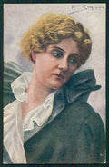 Artist Signed F. Spotti Actress Hesperia Lady serie 124 cartolina XP9936 – fronte
