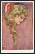 Artist Signed De Godella Glamour Fashion Lady serie 293 cartolina XP9940 – fronte