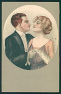 Artist Signed Droy Romantic Couple serie 2 PIEGHINA cartolina XP9942 – fronte