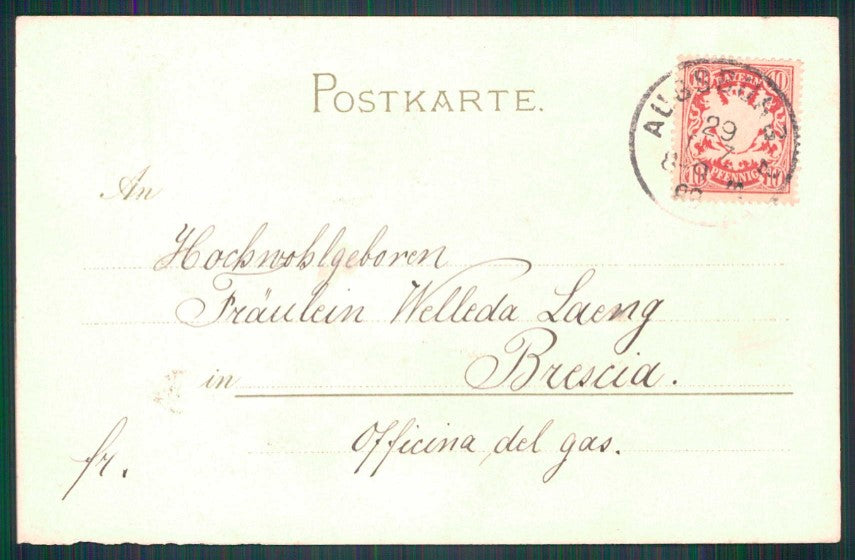 Artist Signed Lady Theo Stroefer ABRASA cartolina XP9986 – retro